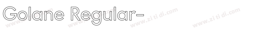 Golane Regular字体转换